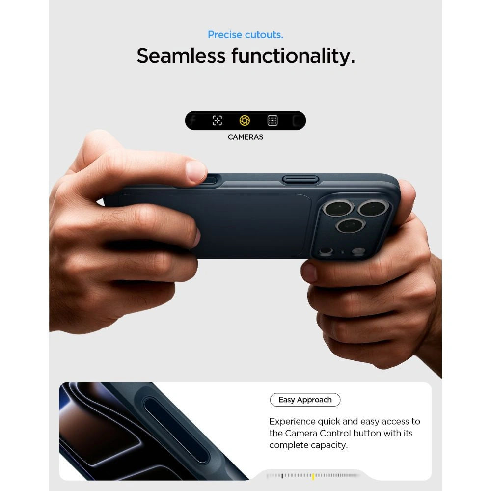 Etui Spigen Thin Fit MagSafe na iPhone 18 Pro Max / 17 Pro Max - szare – zdjęcie 10