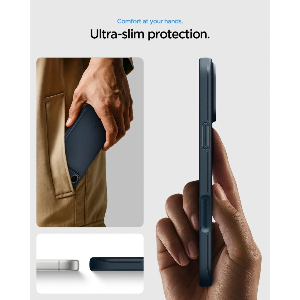 Etui Spigen Thin Fit MagSafe na iPhone 18 Pro Max / 17 Pro Max - szare – zdjęcie 7