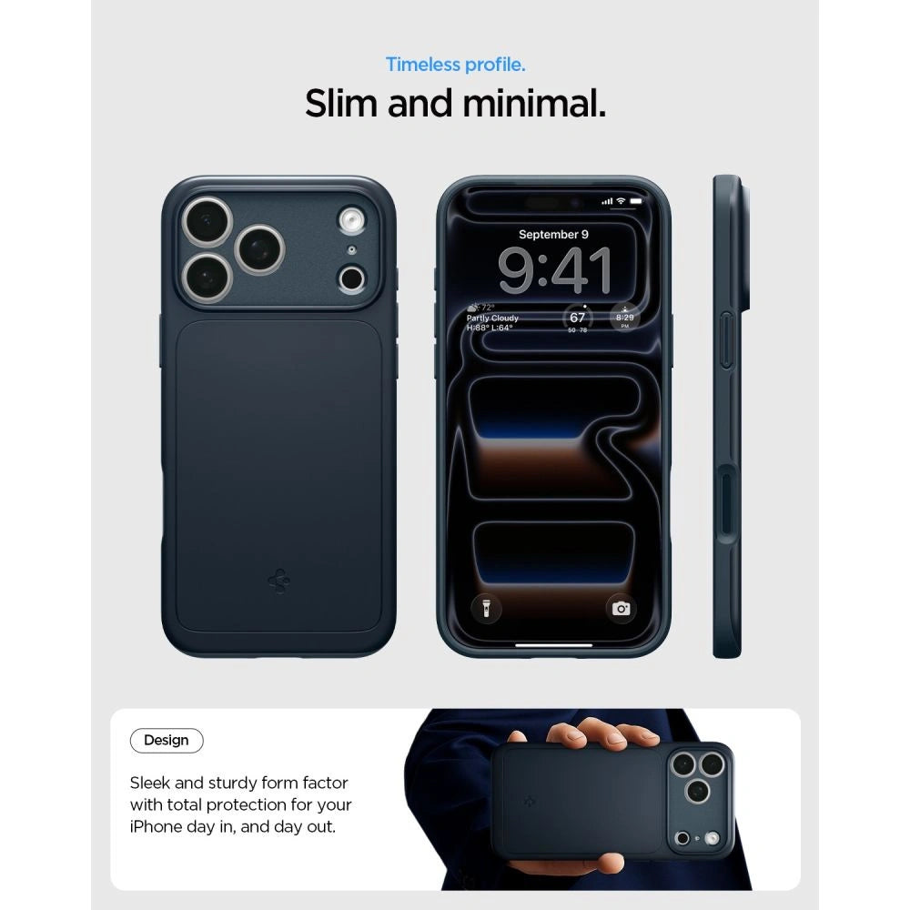 Etui Spigen Thin Fit MagSafe na iPhone 18 Pro Max / 17 Pro Max - szare – zdjęcie 8