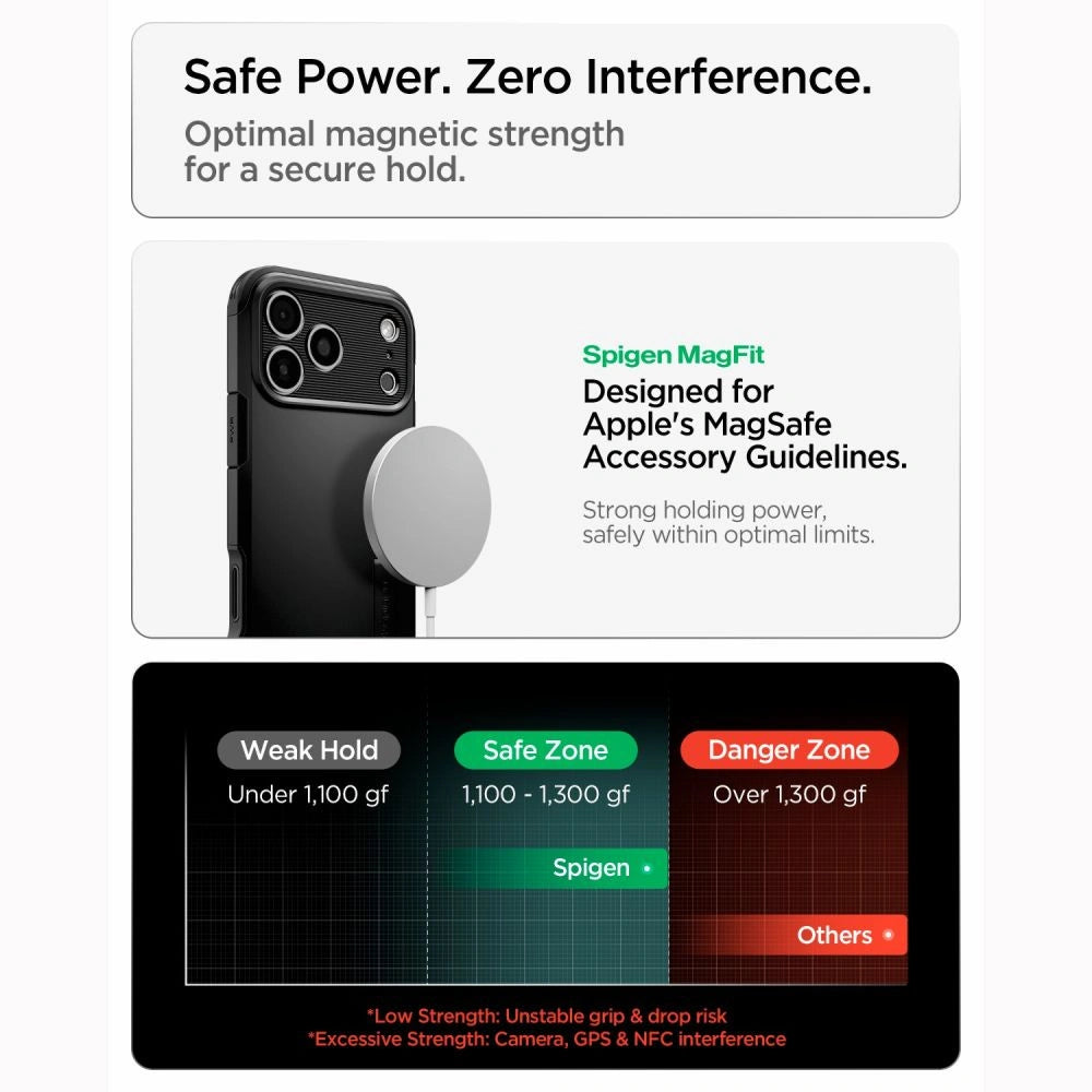 Etui Spigen Tough Armor MagSafe na iPhone 18 Pro / 17 Pro - czarne – zdjęcie 12