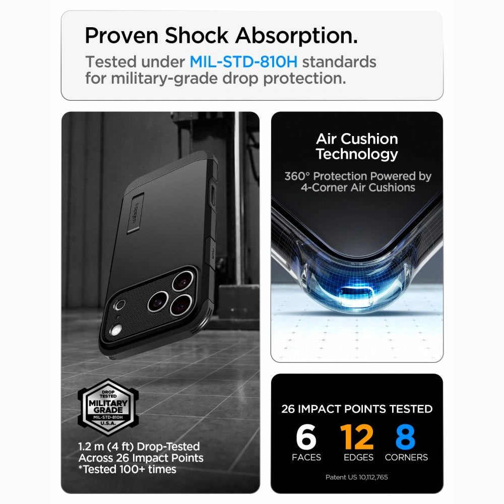 Etui Spigen Tough Armor MagSafe na iPhone 18 Pro / 17 Pro - czarne – zdjęcie 14