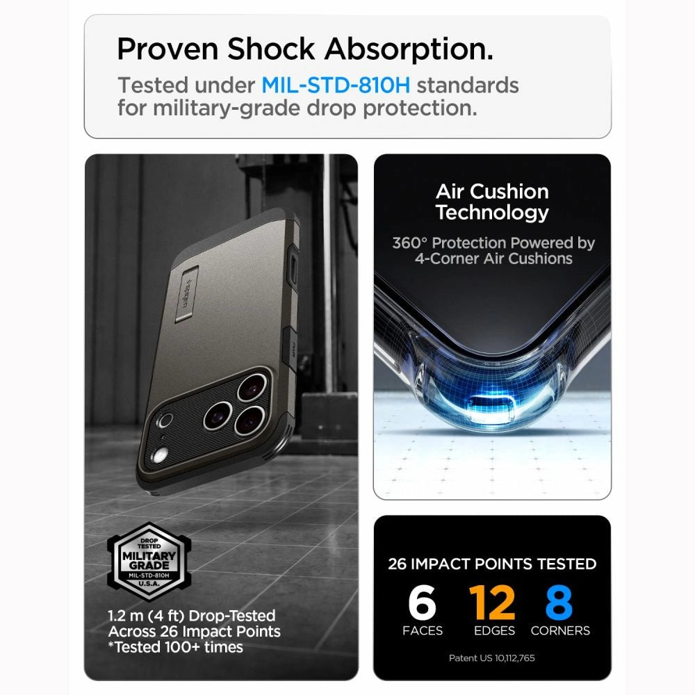 Etui Spigen Tough Armor na iPhone 18 Pro Max / 17 Pro Max - czarne – zdjęcie 13