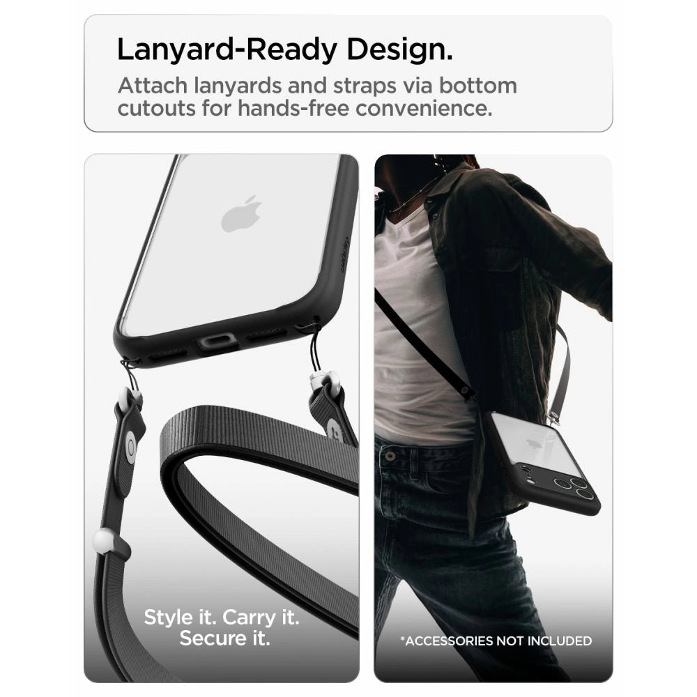 Etui Spigen Ultra Hybrid na iPhone 18 Pro / 17 Pro - czarne matowe – zdjęcie 12