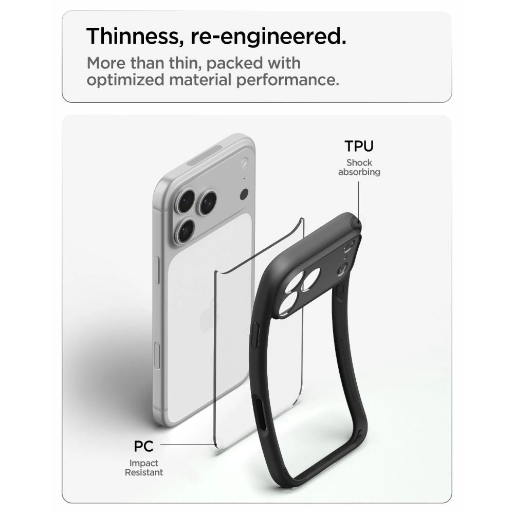 Etui Spigen Ultra Hybrid na iPhone 18 Pro / 17 Pro - czarne matowe – zdjęcie 7