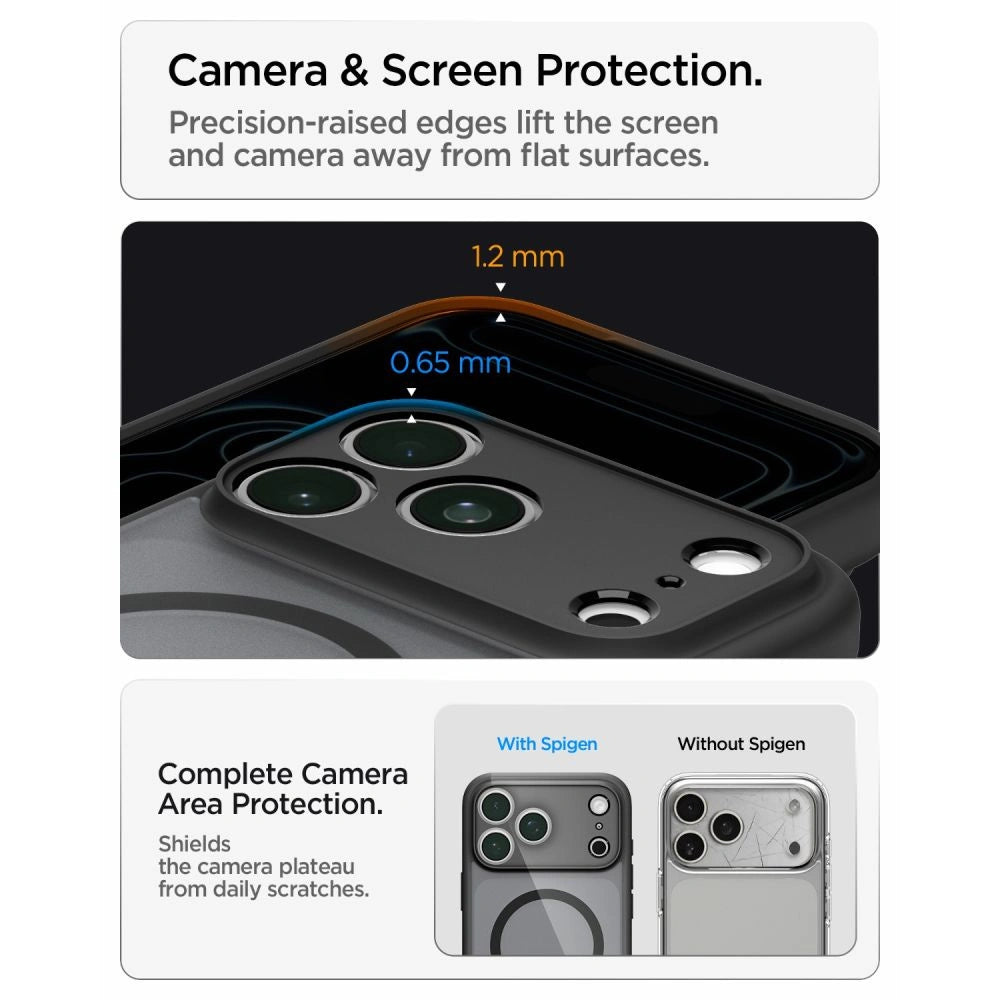 Etui Spigen Ultra Hybrid MagSafe na iPhone 18 Pro / 17 Pro - frost black – zdjęcie 9