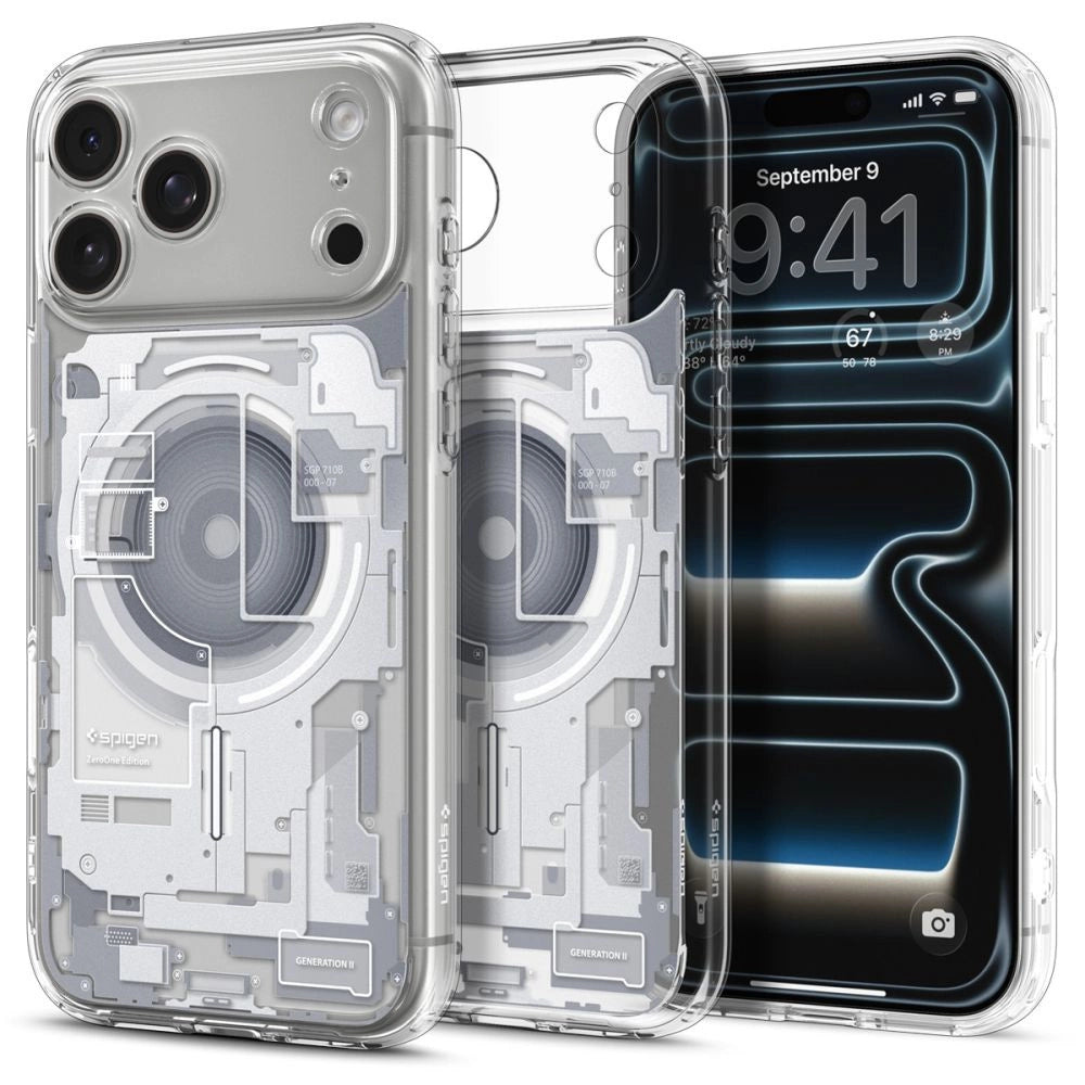 Etui Spigen Ultra Hybrid MagSafe Zero One na iPhone 18 Pro / 17 Pro - białe