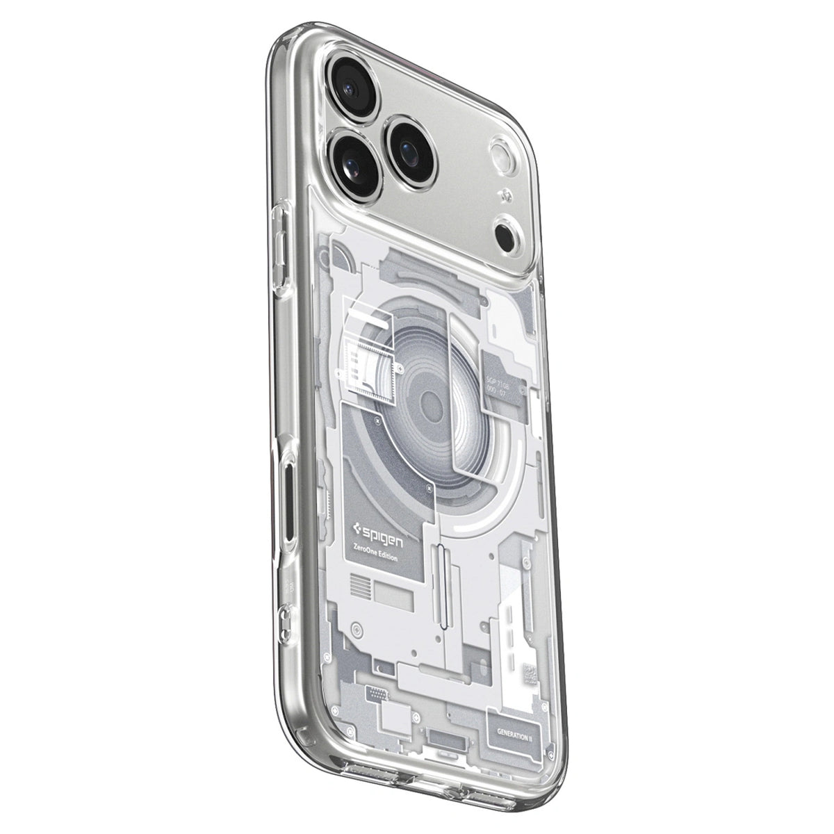 Etui Spigen Ultra Hybrid MagSafe Zero One na iPhone 18 Pro / 17 Pro - białe – zdjęcie 12