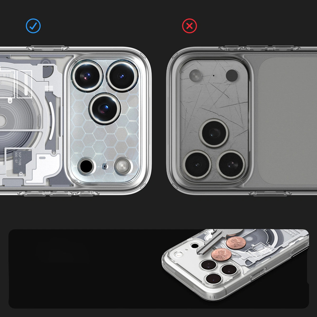 Etui Spigen Ultra Hybrid MagSafe Zero One na iPhone 18 Pro / 17 Pro - białe – zdjęcie 15