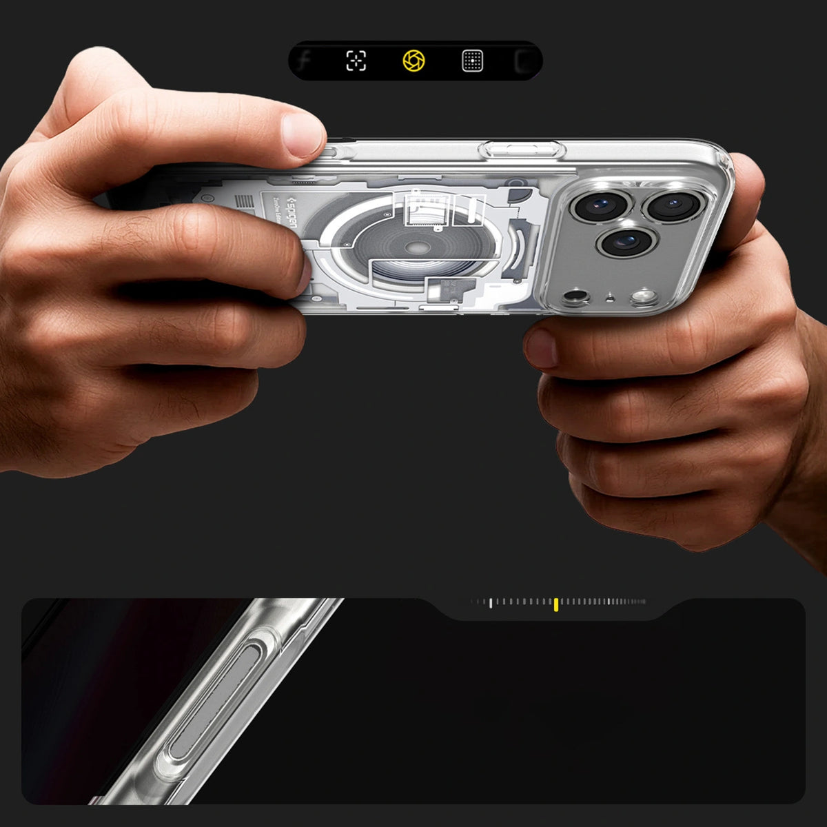 Etui Spigen Ultra Hybrid MagSafe Zero One na iPhone 18 Pro / 17 Pro - białe – zdjęcie 16