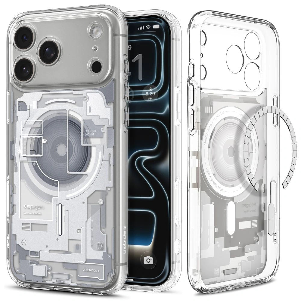 Etui Spigen Ultra Hybrid MagSafe Zero One na iPhone 18 Pro / 17 Pro - białe – zdjęcie 2