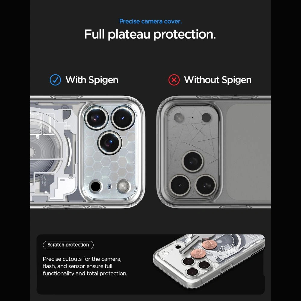 Etui Spigen Ultra Hybrid MagSafe Zero One na iPhone 18 Pro / 17 Pro - białe – zdjęcie 8