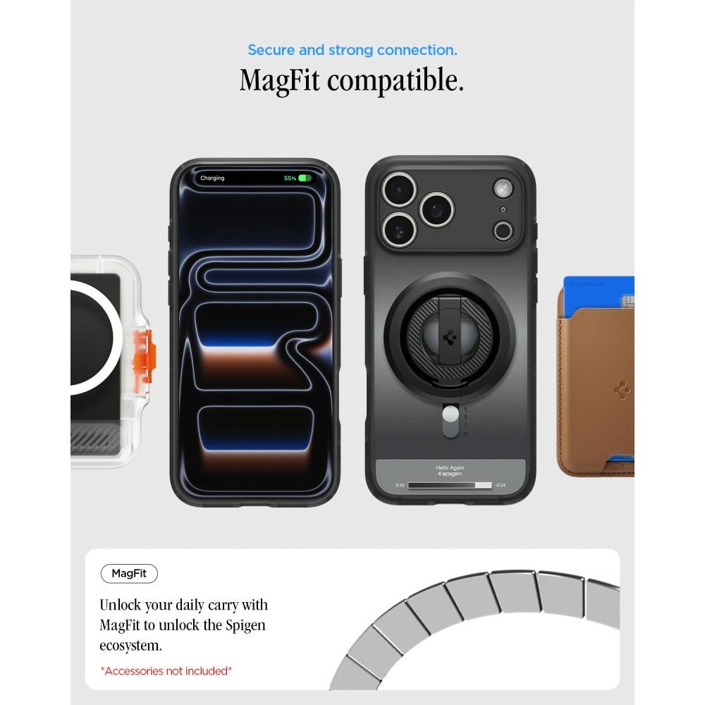 Etui Spigen Ultra Hybrid MagSafe na iPhone 18 Pro Max / 17 Pro Max - czarne – zdjęcie 6