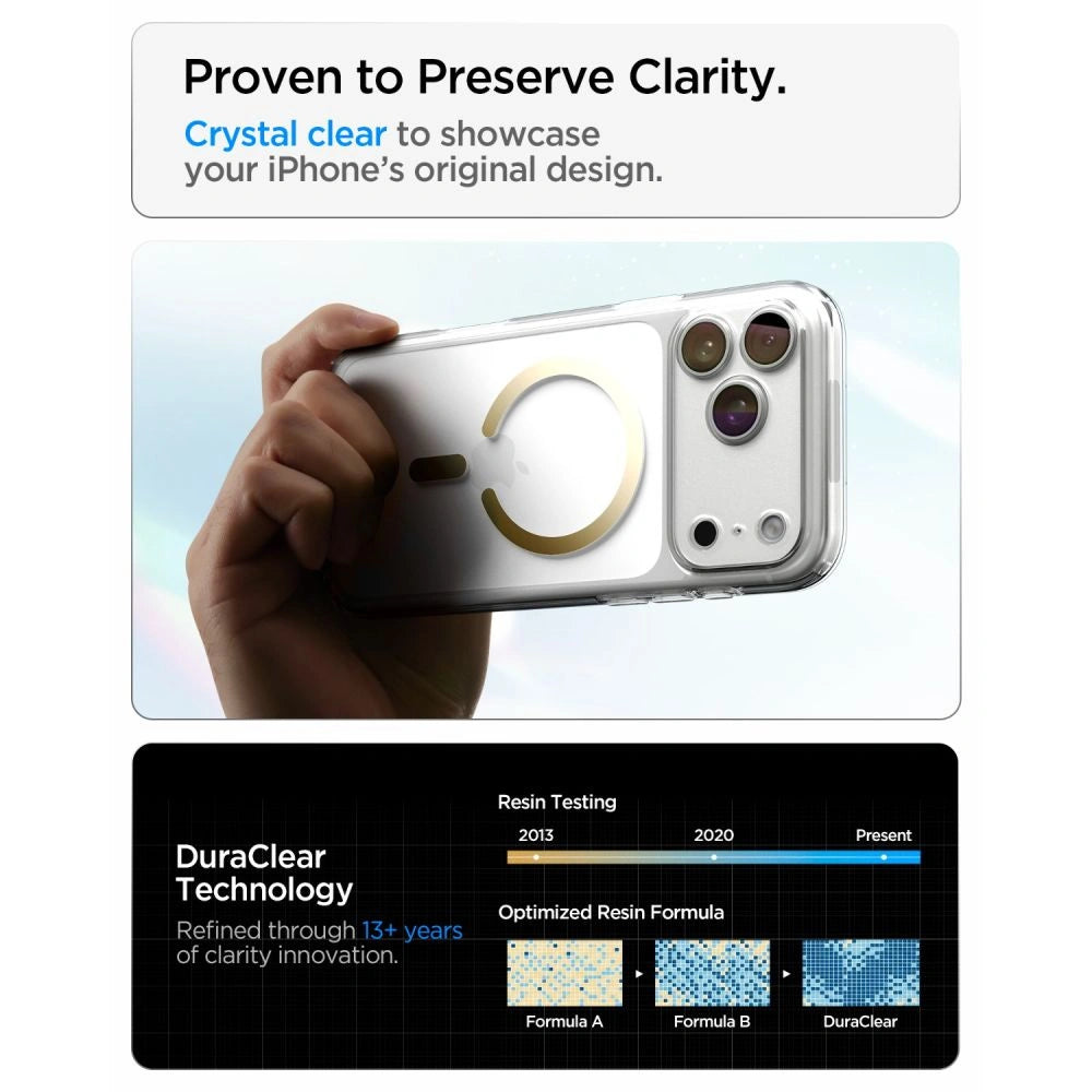 Etui Spigen Ultra na iPhone 18 Pro Max / 17 Pro Max - przezroczysto-złote – zdjęcie 7