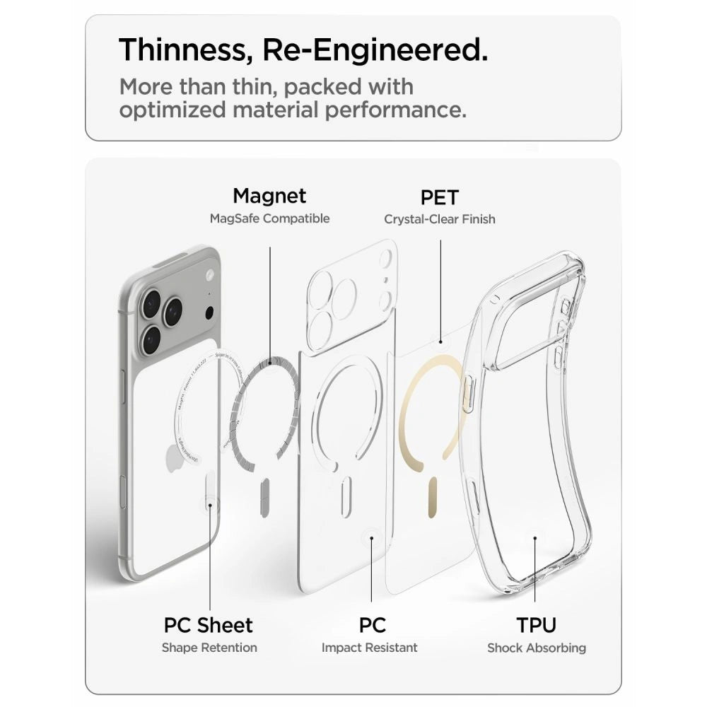 Etui Spigen Ultra na iPhone 18 Pro Max / 17 Pro Max - przezroczysto-złote – zdjęcie 8