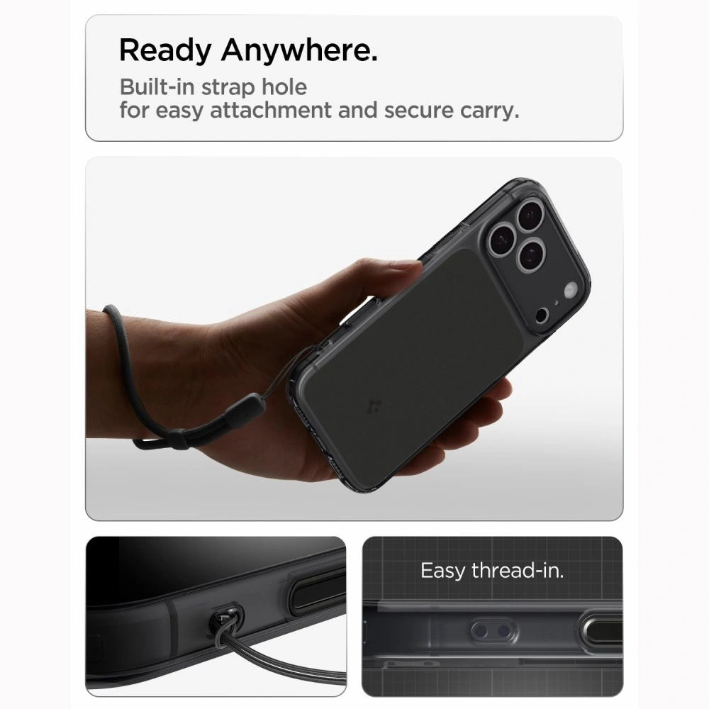 Etui Spigen Ultra Hybrid MagSafe na iPhone 18 Pro / 17 Pro - czarne matowe – zdjęcie 12
