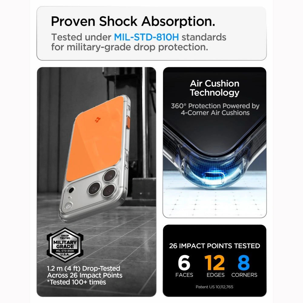 Etui Spigen Ultra Hybrid na iPhone 18 Pro Max / 17 Pro Max - pomarańczowe – zdjęcie 11