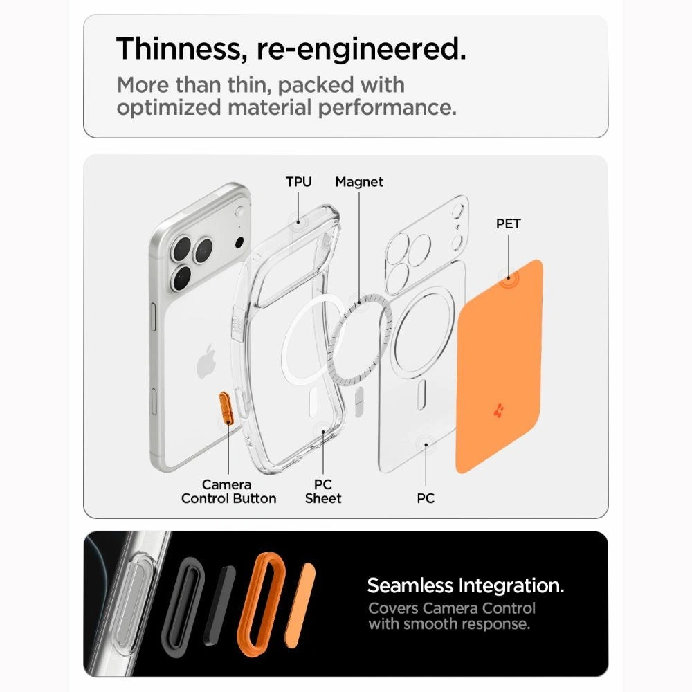 Etui Spigen Ultra Hybrid na iPhone 18 Pro Max / 17 Pro Max - pomarańczowe – zdjęcie 9