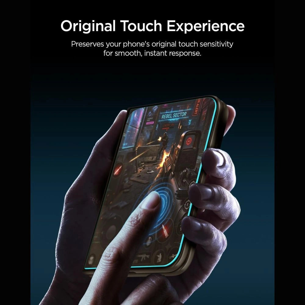 Szkło hartowane Spigen Glas.tR EZ Fit Pro HD AC na iPhone Duo – zdjęcie 2