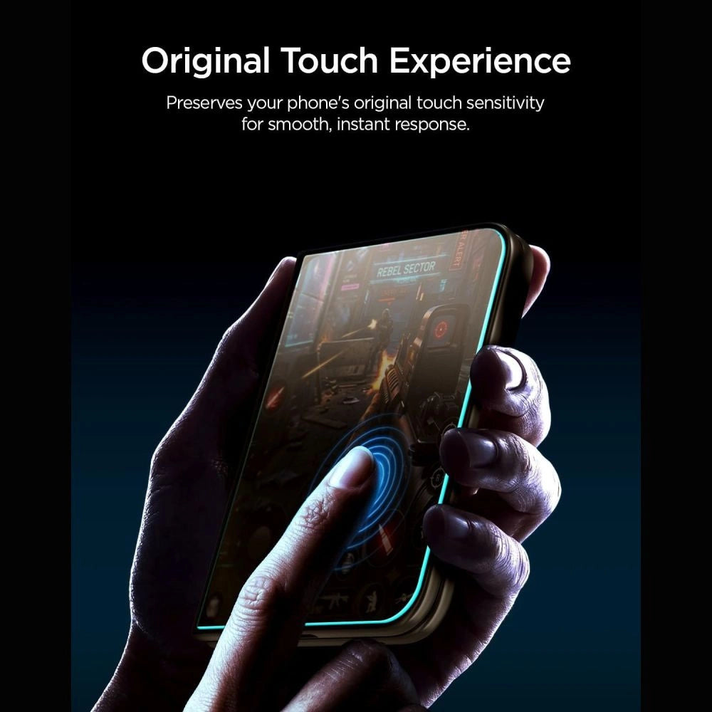 Szkło hartowane Spigen Glas.tR EZ Fit Pro HD AC prywatyzujące na iPhone Duo – zdjęcie 2