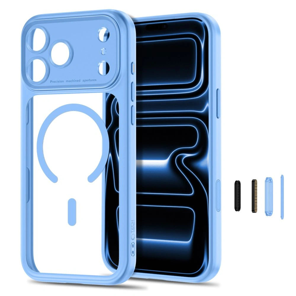 Etui Tech-Protect na iPhone 18 Pro / 17 Pro - przezroczysto-błękitny – zdjęcie 2
