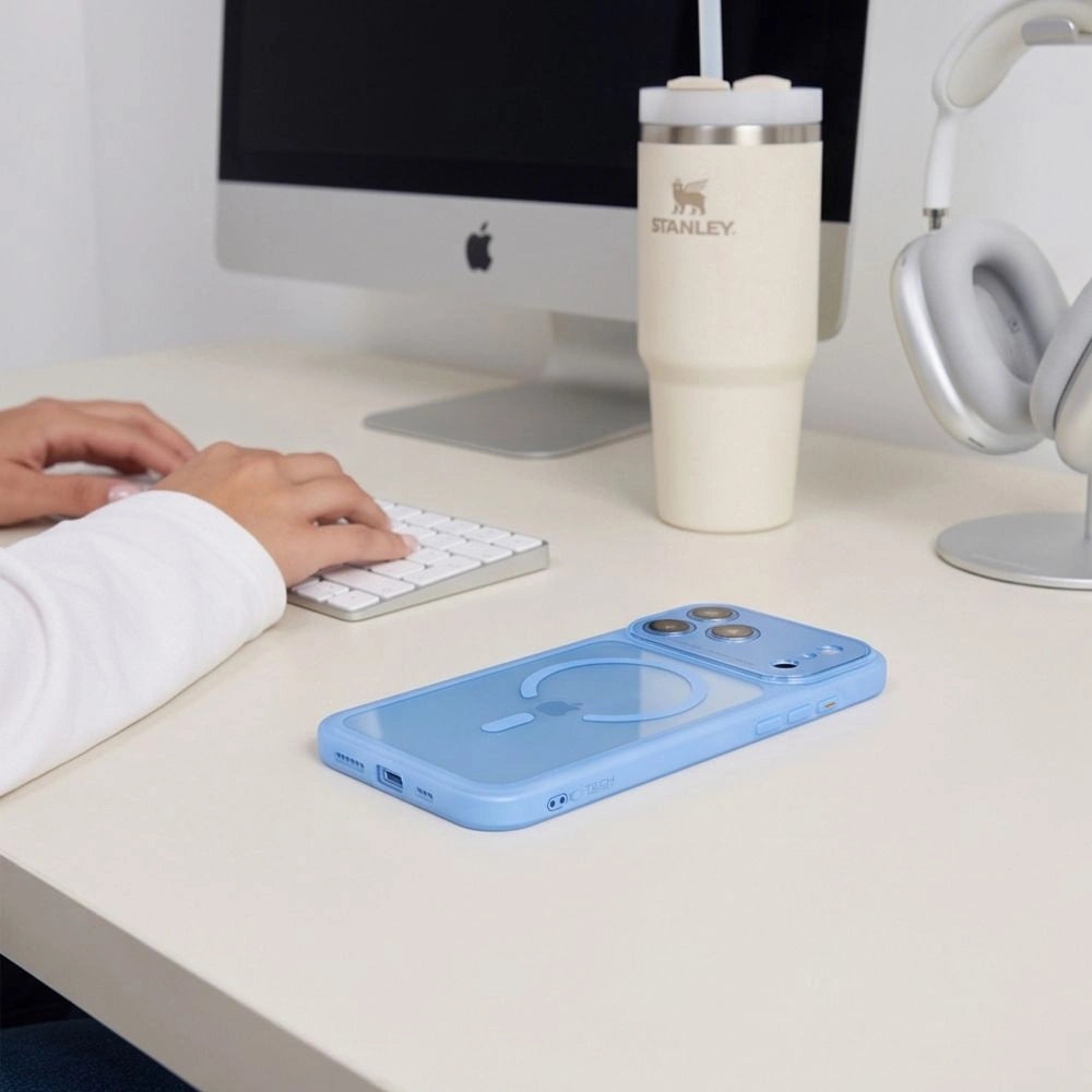 Etui Tech-Protect na iPhone 18 Pro / 17 Pro - przezroczysto-błękitny – zdjęcie 5