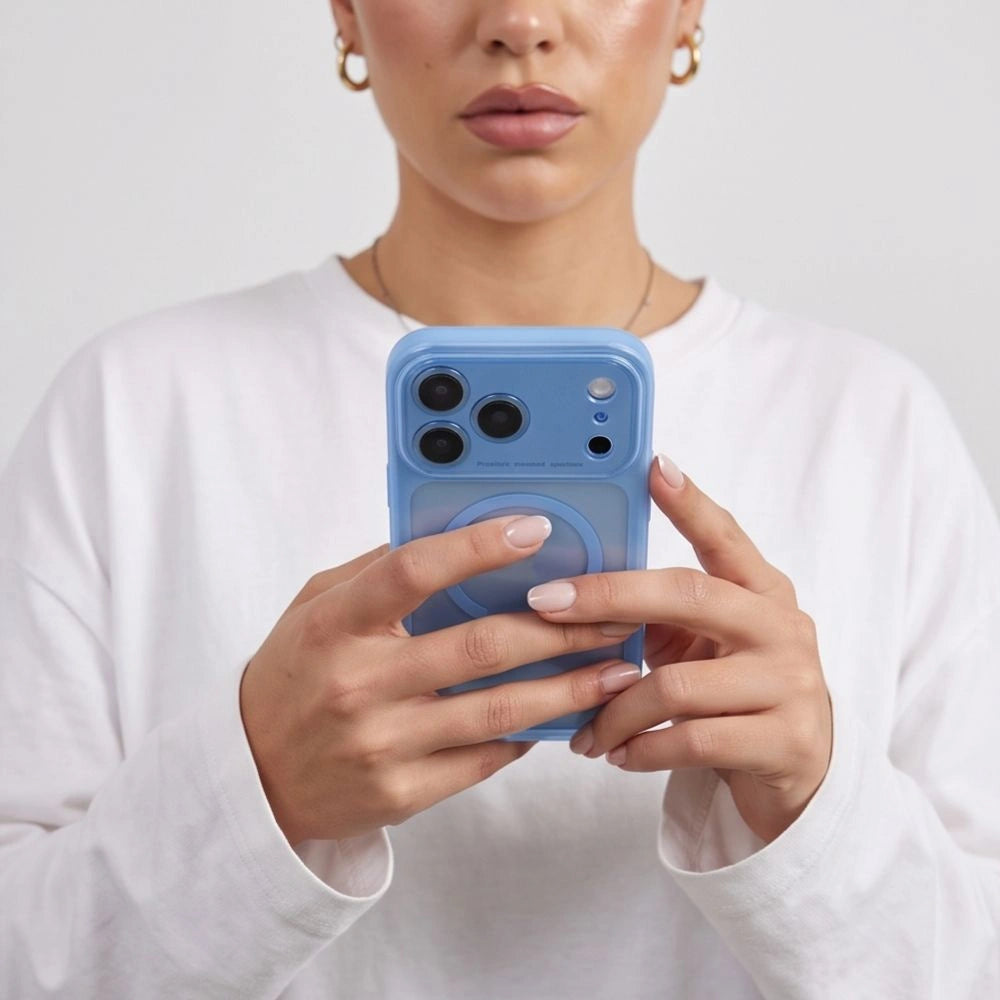 Etui Tech-Protect na iPhone 18 Pro / 17 Pro - przezroczysto-błękitny – zdjęcie 6