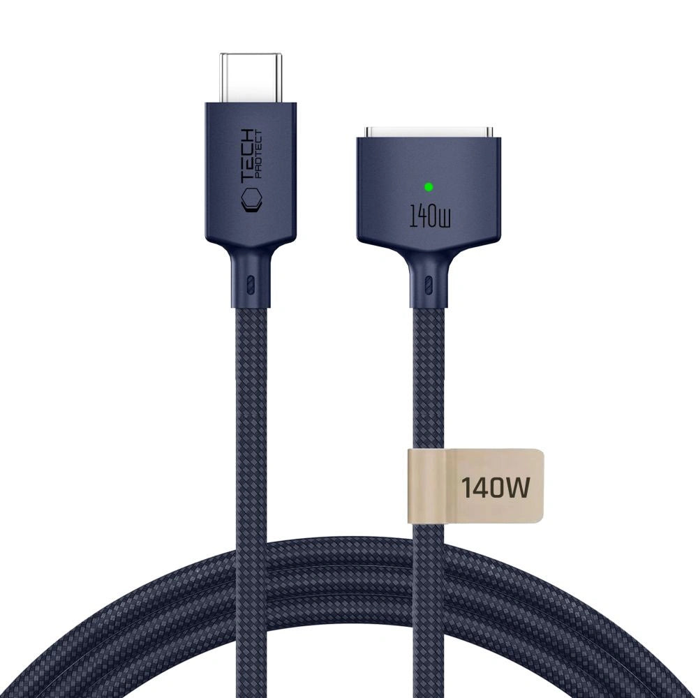 Kabel Tech-Protect MMC01 Ultraboost USB-C / MagSafe do MacBook - granatowy
