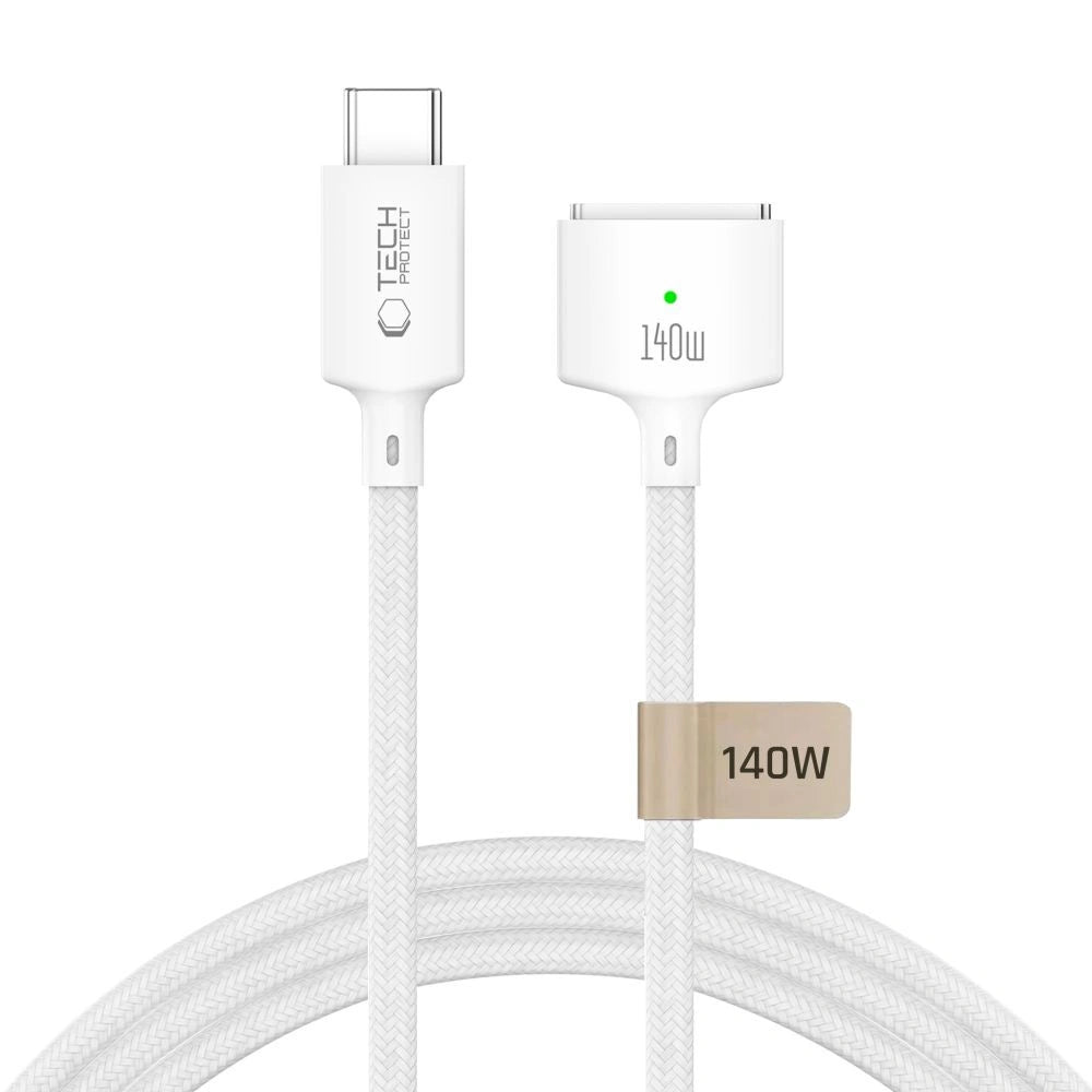 Kabel Tech-Protect MMC01 Ultraboost USB-C / MagSafe 3 do MacBook - biały
