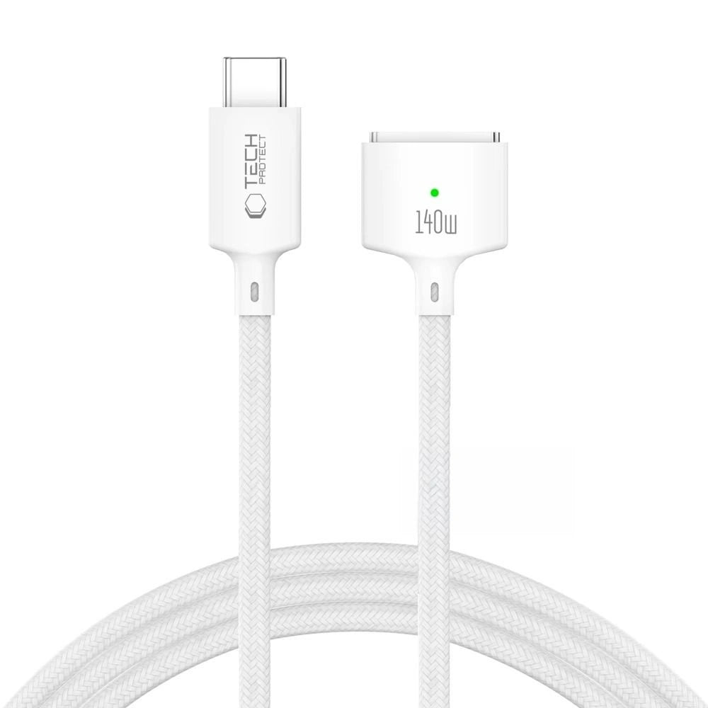 Kabel Tech-Protect MMC01 Ultraboost USB-C / MagSafe 3 do MacBook - biały – zdjęcie 2