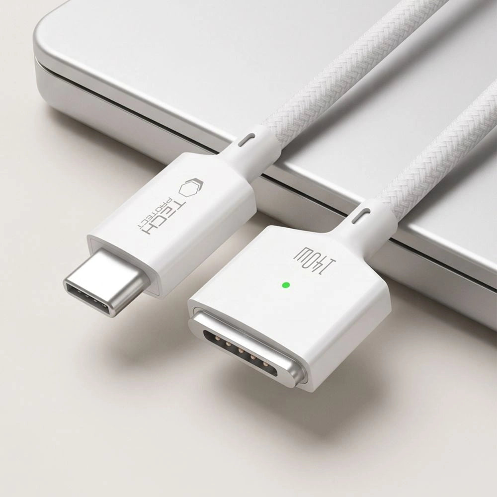 Kabel Tech-Protect MMC01 Ultraboost USB-C / MagSafe 3 do MacBook - biały – zdjęcie 5