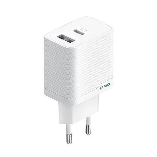 Ładowarka sieciowa OPPO OSAB4CB4AE 45W USB-A + USB-C - biała