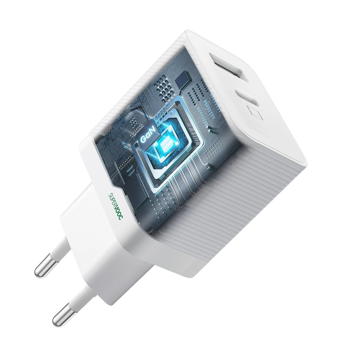 Ładowarka sieciowa OPPO OSAB4CB4AE 45W USB-A + USB-C - biała – zdjęcie 4