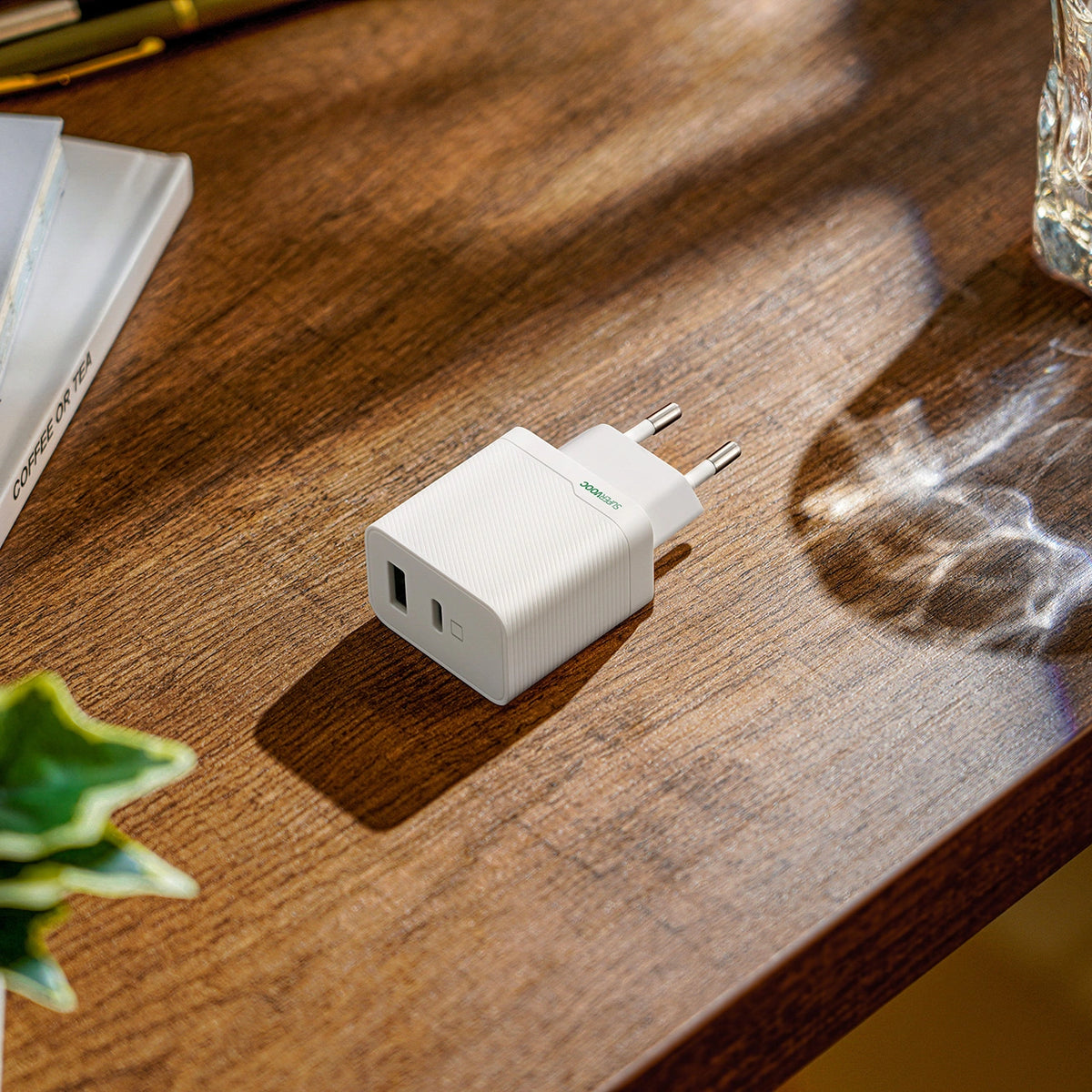 Ładowarka sieciowa OPPO OSAB4CB4AE 45W USB-A + USB-C - biała – zdjęcie 5