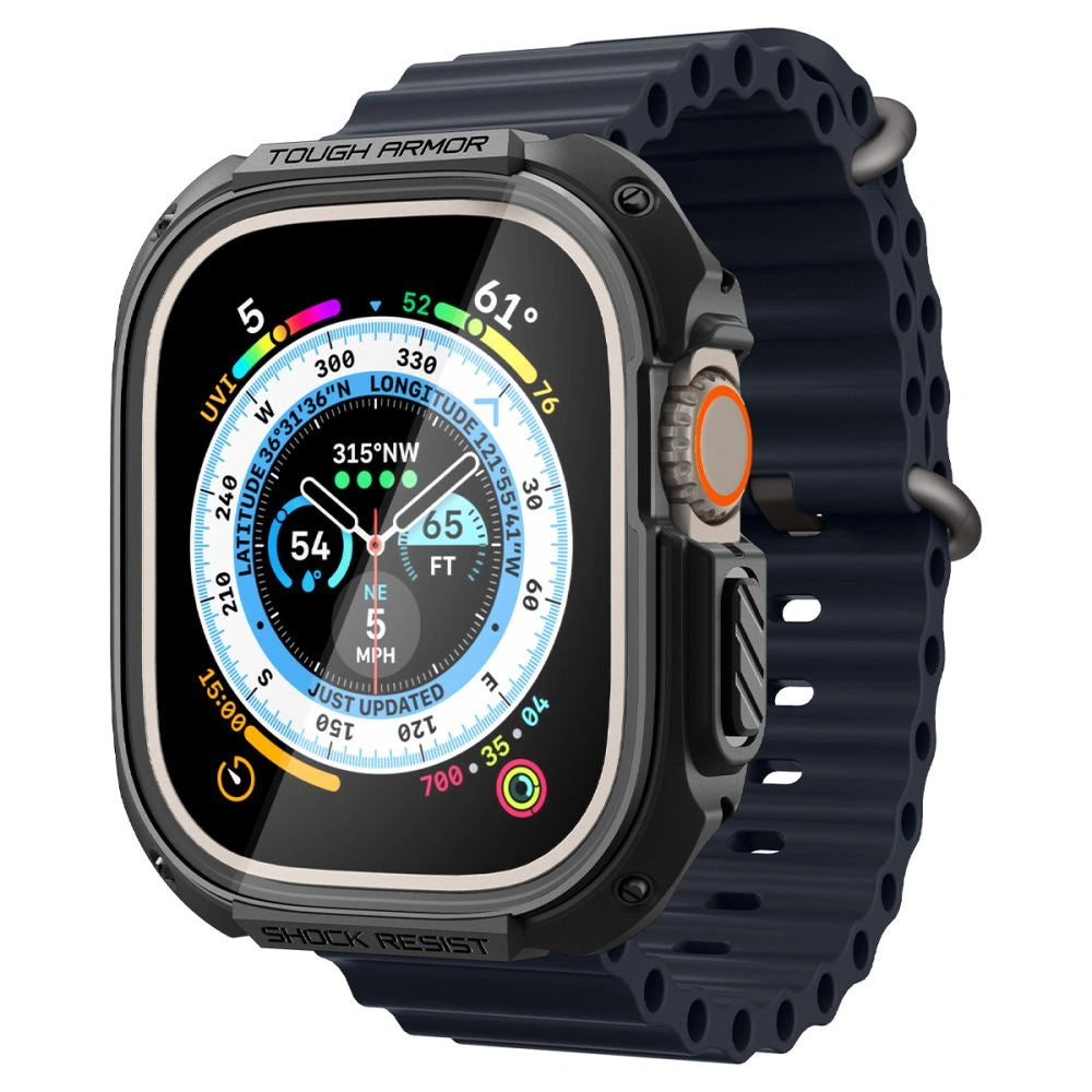 Etui Spigen Tough Armor na Apple Watch Ultra 49 mm - czarne – zdjęcie 2