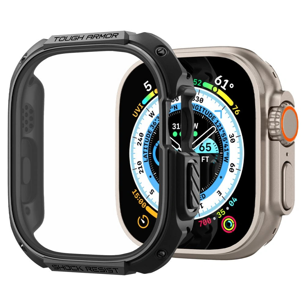 Etui Spigen Tough Armor na Apple Watch Ultra 49 mm - czarne – zdjęcie 4