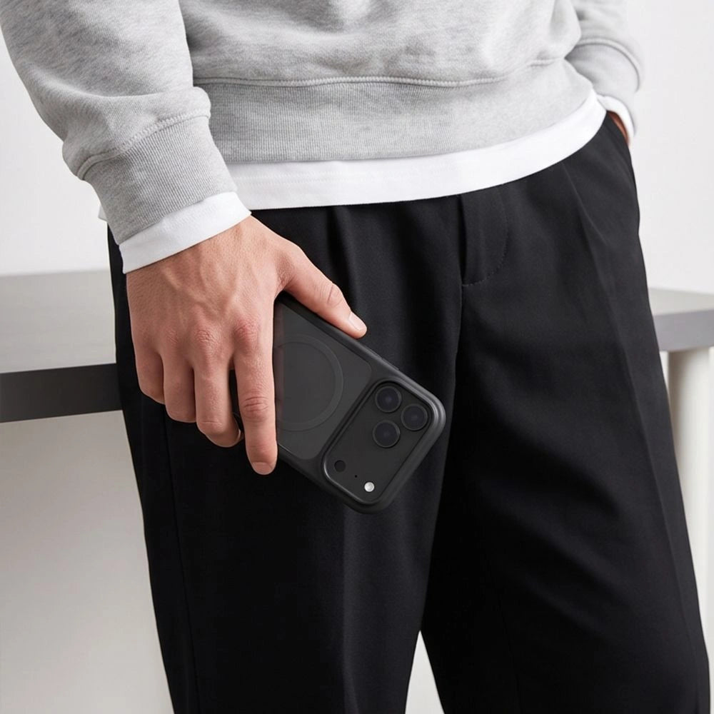 Etui Tech-Protect na iPhone 18 Pro Max / 17 Pro Max - przezroczysto-czarne – zdjęcie 10