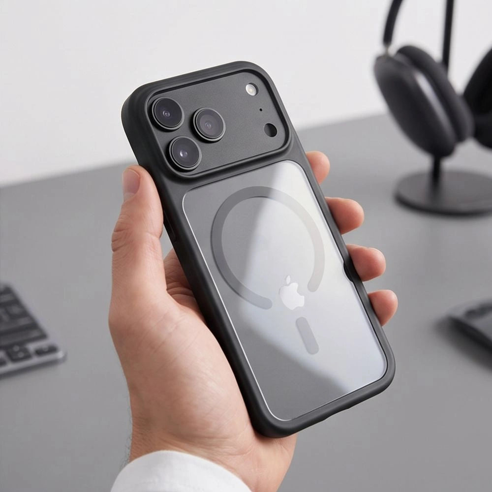 Etui Tech-Protect na iPhone 18 Pro Max / 17 Pro Max - przezroczysto-czarne – zdjęcie 9