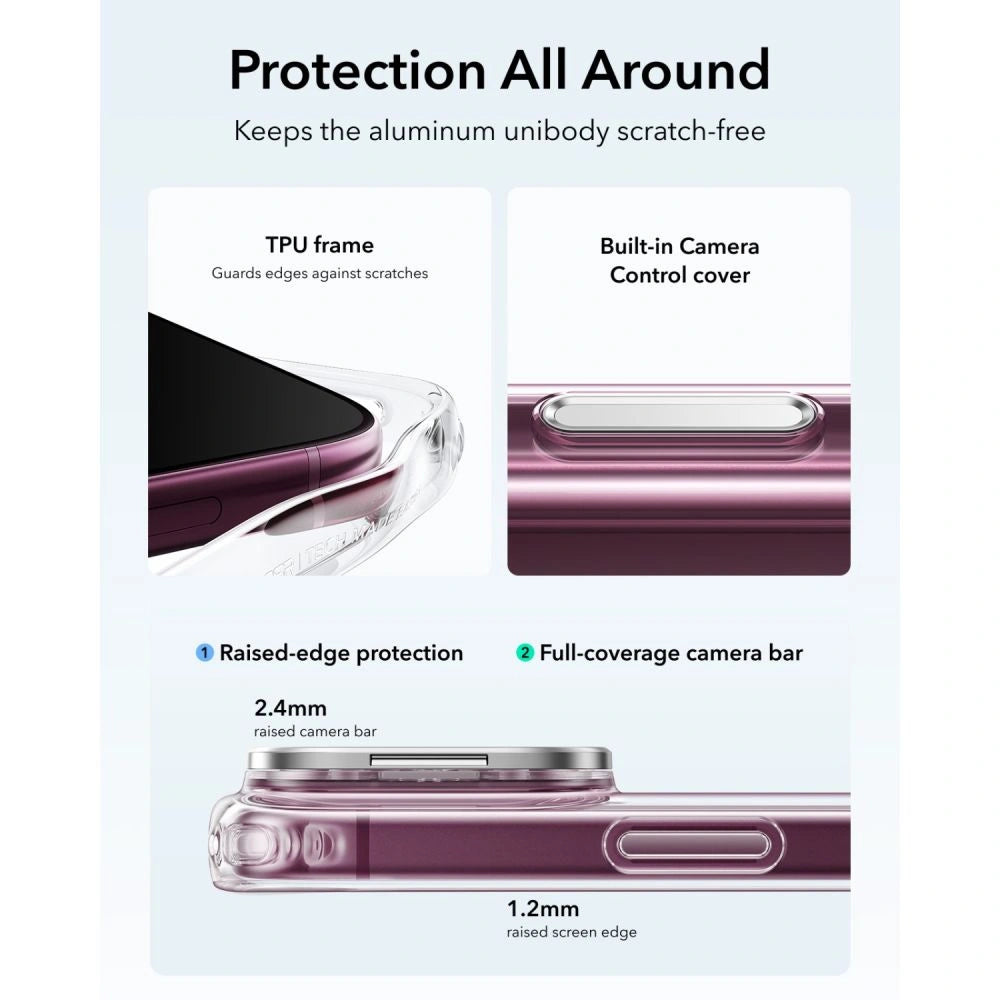 Etui ESR Classic Hybrid na iPhone 18 Pro / 17 Pro - przezroczyste – zdjęcie 5