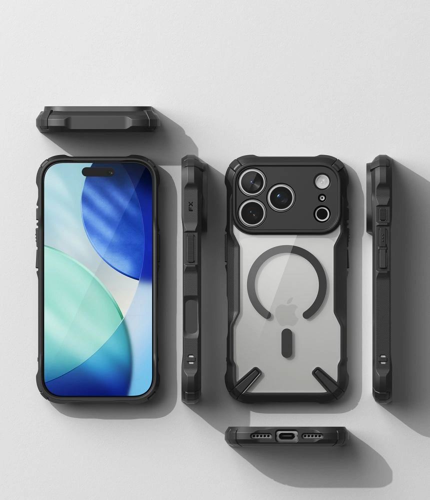 Etui Ringke Fusion X Magnetic MagSafe na iPhone 18 Pro / 17 Pro - czarne – zdjęcie 6