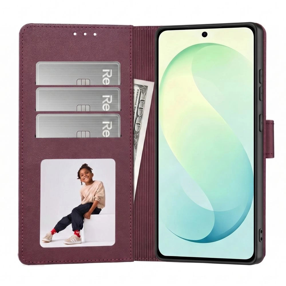 Etui Tech-Protect Wallet na Samsung Galaxy S26 FE - bordowe – zdjęcie 2