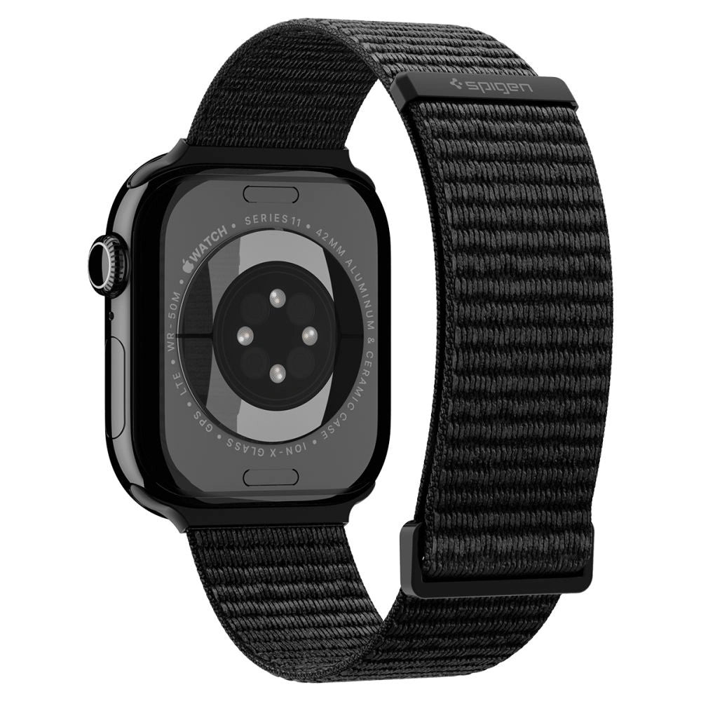 Pasek Spigen WBF01 Band na Apple Watch 44 / 45 / 46 / 49 mm - czarny – zdjęcie 3