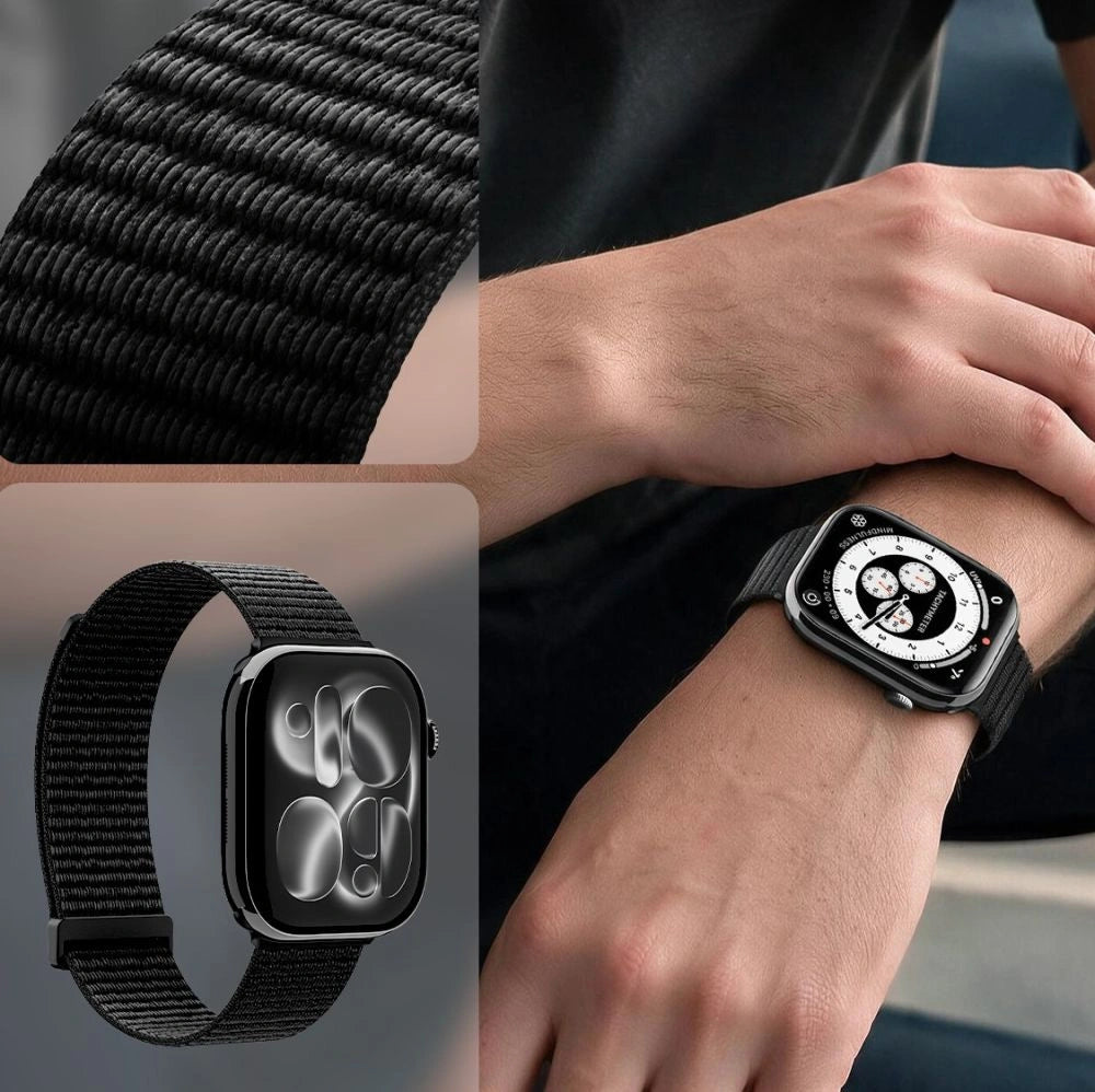 Pasek Spigen WBF01 Band na Apple Watch 44 / 45 / 46 / 49 mm - czarny – zdjęcie 6