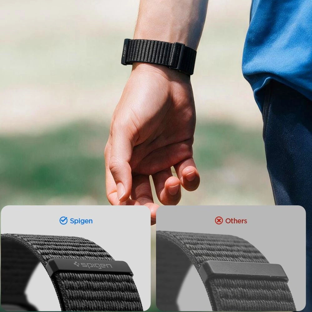 Pasek Spigen WBF01 Band na Apple Watch 44 / 45 / 46 / 49 mm - czarny – zdjęcie 7