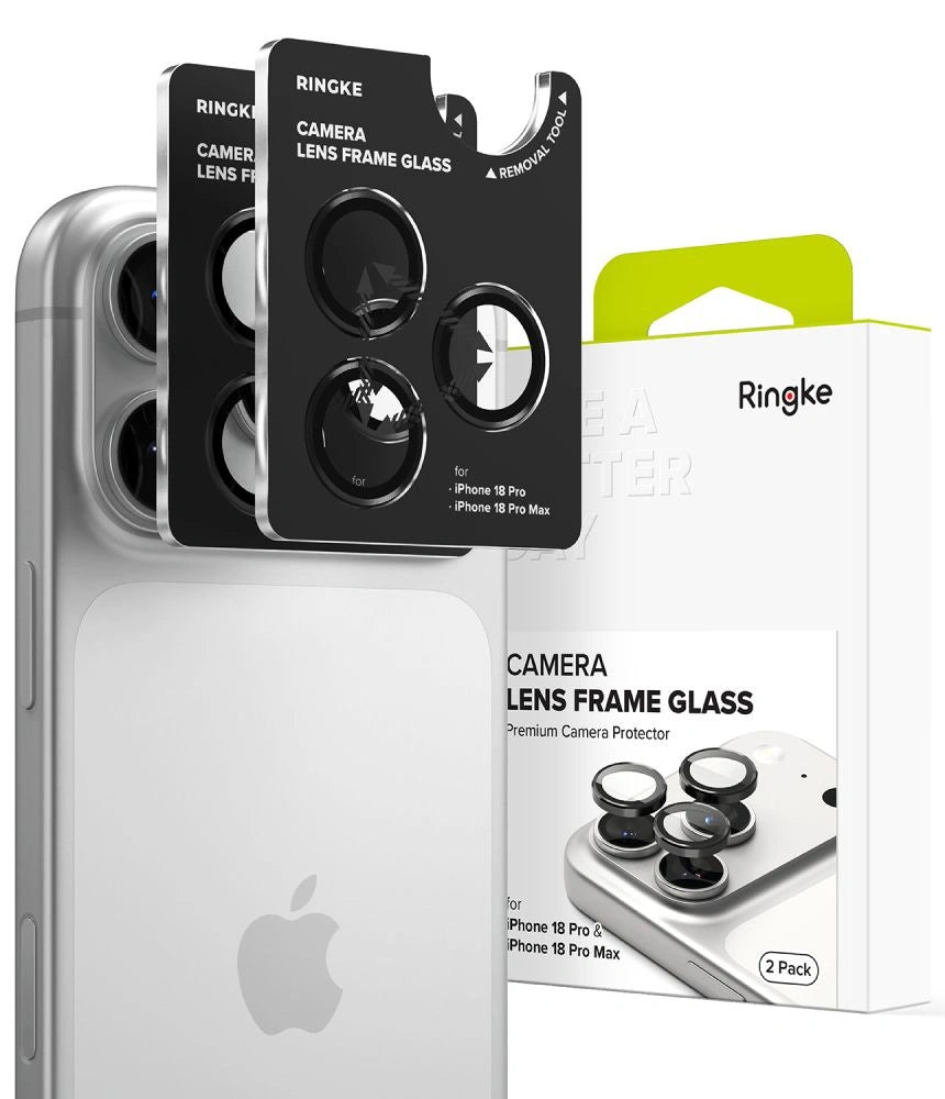 Szkło hartowane na aparat Ringke na iPhone 18 Pro / Pro Max - czarna