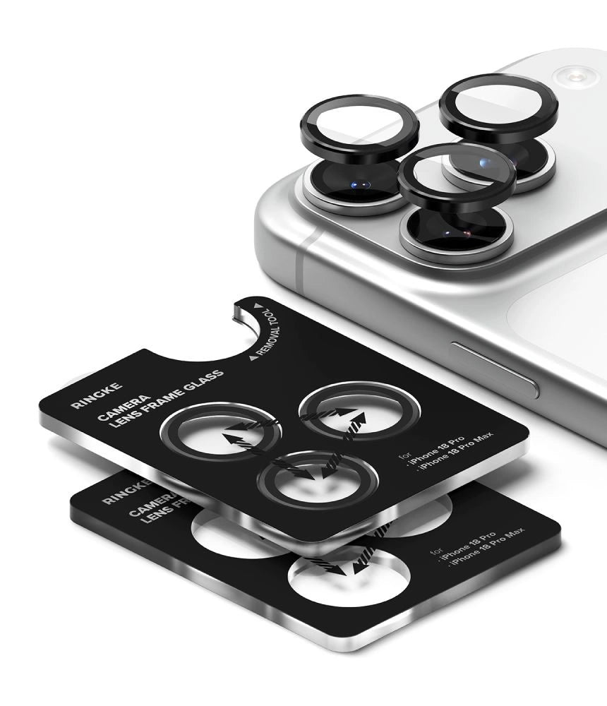 Szkło hartowane na aparat Ringke na iPhone 18 Pro / Pro Max - czarna – zdjęcie 3