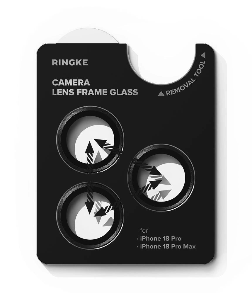 Szkło hartowane na aparat Ringke na iPhone 18 Pro / Pro Max - czarna – zdjęcie 4