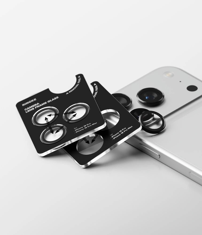 Szkło hartowane na aparat Ringke na iPhone 18 Pro / Pro Max - czarna – zdjęcie 5