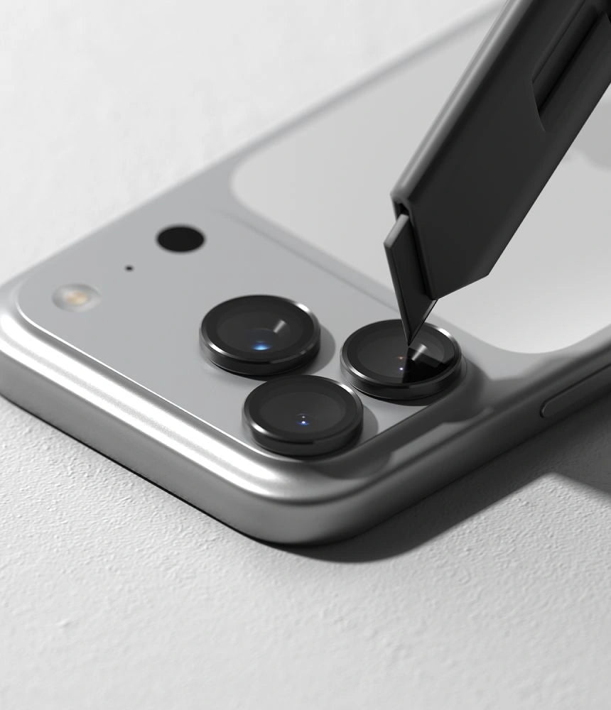 Szkło hartowane na aparat Ringke na iPhone 18 Pro / Pro Max - czarna – zdjęcie 6