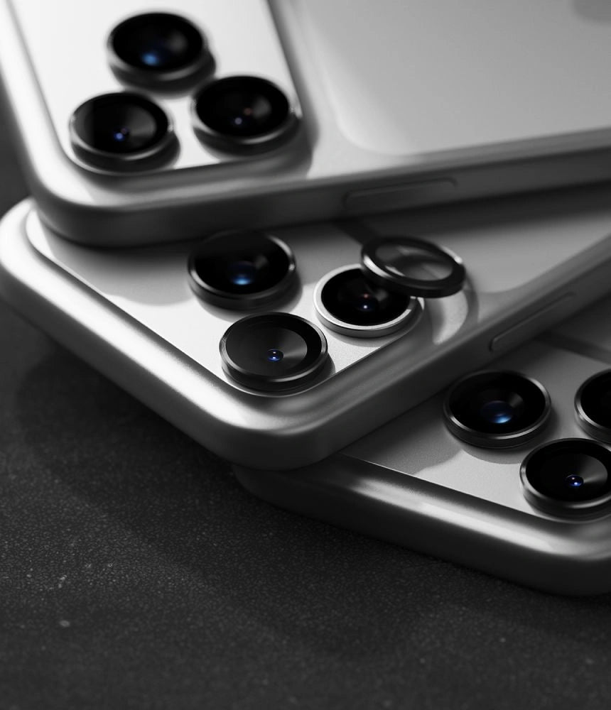 Szkło hartowane na aparat Ringke na iPhone 18 Pro / Pro Max - czarna – zdjęcie 7