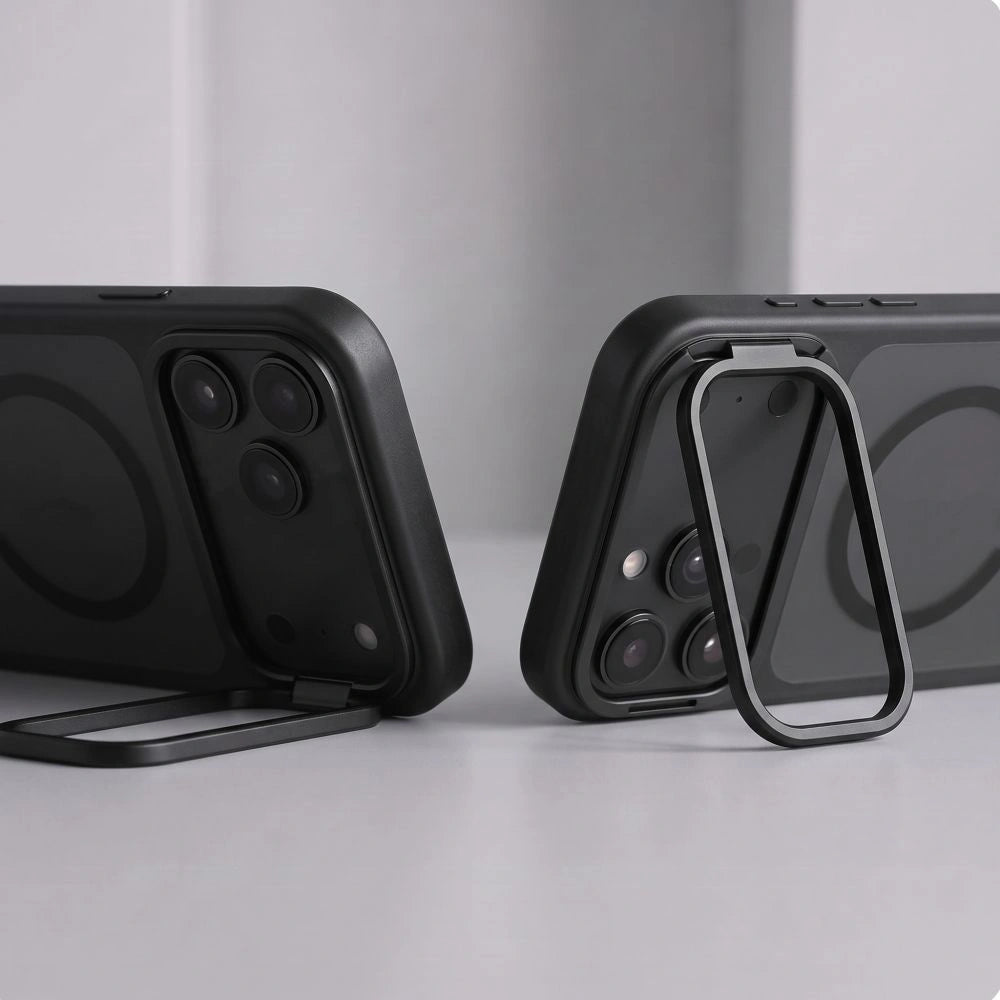 Etui Tech-Protect MagStand na iPhone 18 Pro / 17 Pro - czarne matowe – zdjęcie 10